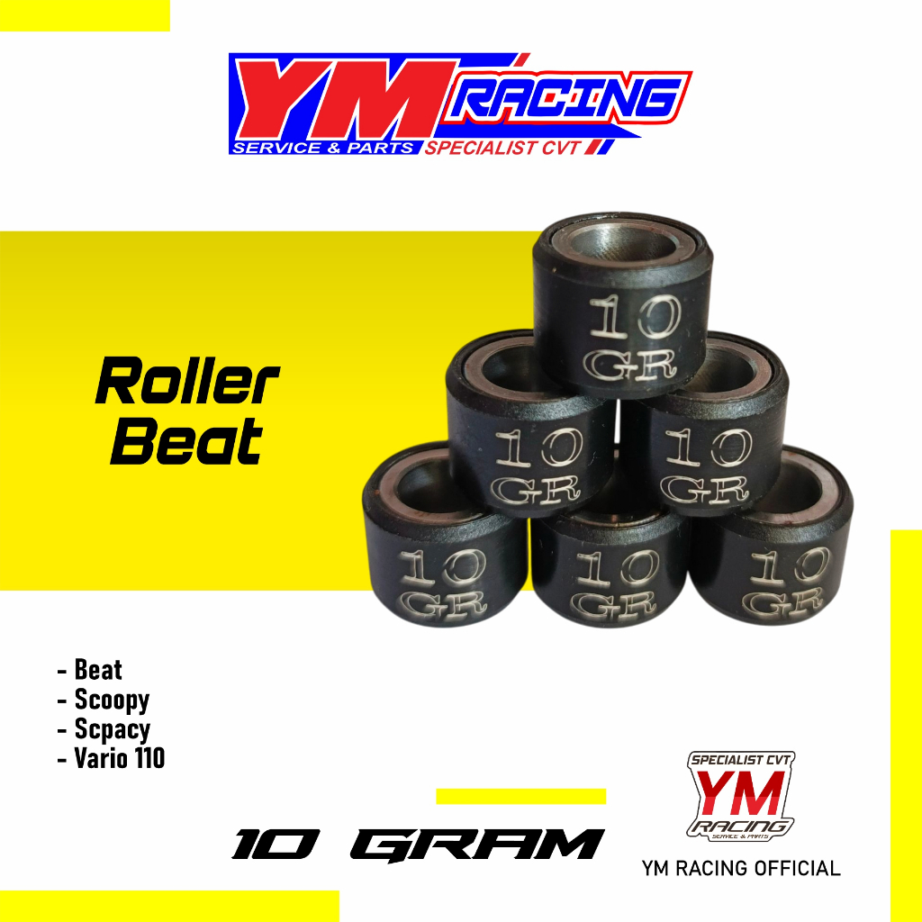 ROLLER BEAT FI 10 GRAM 1 SET ISI 6 BUTIR / ROLLER 10 GRAM BEAT ESP | ROLLER 10 G SCOOPY FI/ESP ( ROL