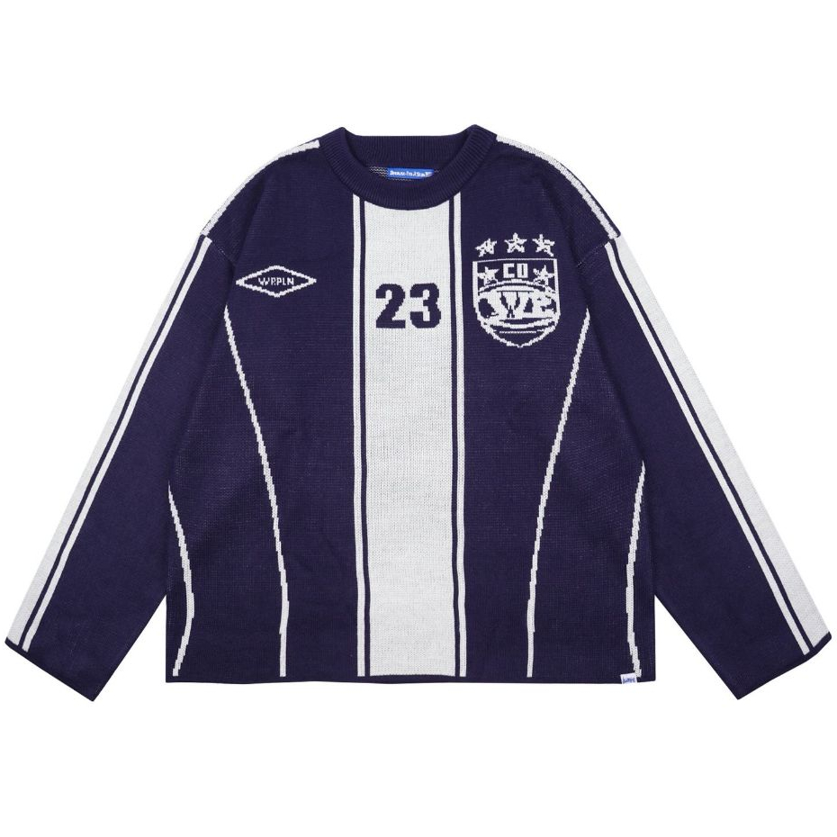 Wp Company - WP Co - Knitwear BOXY GOAT Navy Base Ball -StarCom09 Rajut Knit Sweater Unisex
