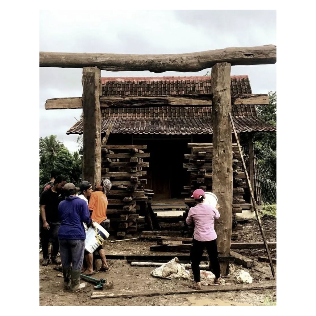 (Kayu Lama) Gapura Gerbang Pergola kayu jati antik rustic