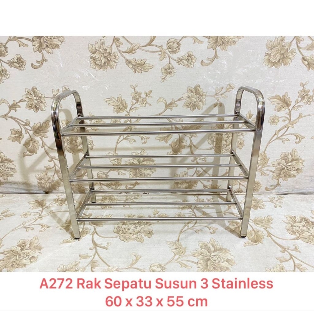 RAK SEPATU SUSUN 3 STENLIS