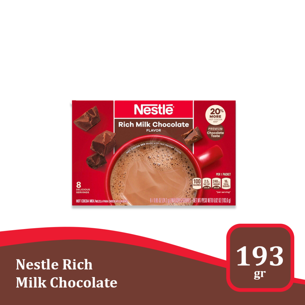 

Nestle Rich Milk Chocolate 6.82 oz - Minuman impor USA