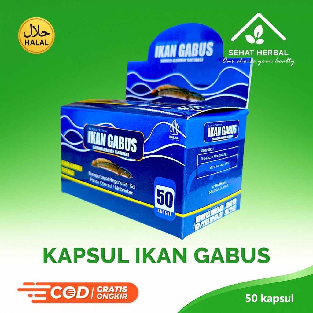 EKSTRAK IKAN GABUS KAPSUL | Obat Herbal Untuk Mengobati Luka Pasca Operasi Sesar