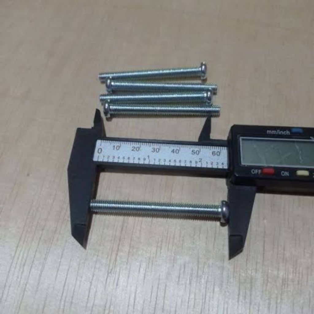 10pcs baut 10 bunga obeng panjang 6cm m6x60