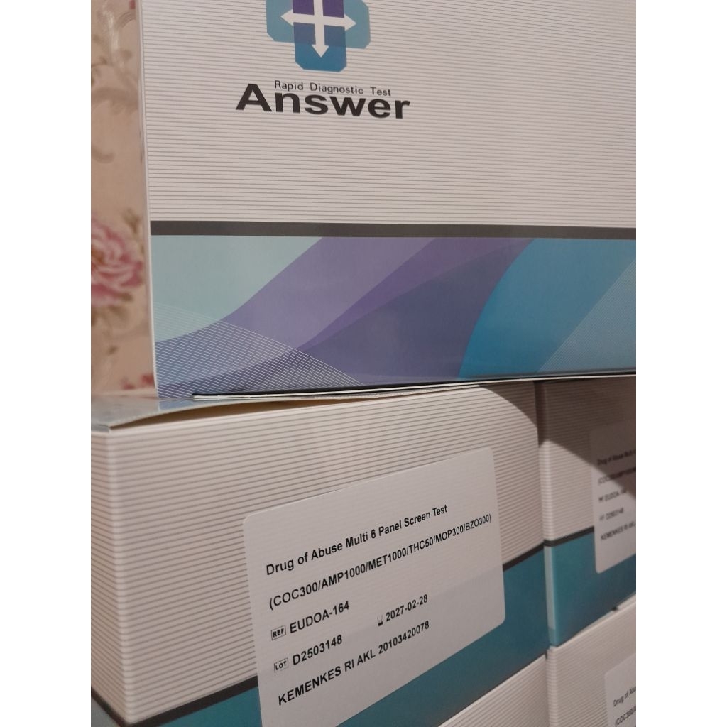 alat tes obat obatan terlarang/narkoba-6 parameter merk answer isi 25 tes