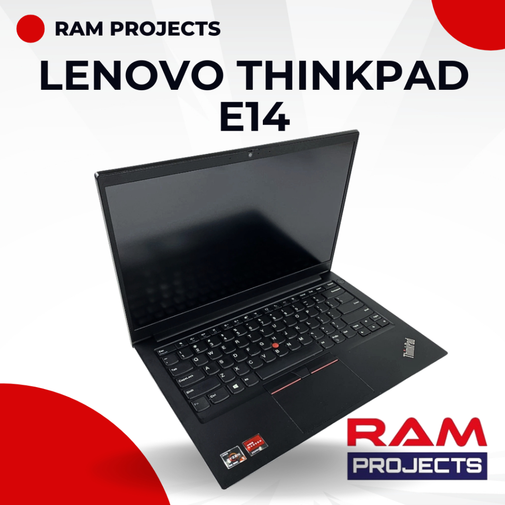 LAPTOP RAMAH DIKANTONG LENOVO THINKPAD E14 (AMD RYZEN 5 4500U) HITAM