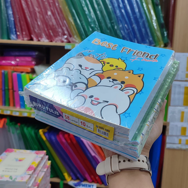 

(1 PACK ISI 10 PCS) BUKU TULIS SILVER HORSE 32, 38, & 58 LEMBAR / MOTIF KARAKTER ANAK CUTE LUCU ROBOT MOBIL ASTRONOT HIJAB UPSET DUCK ALAT TULIS BUKU SEKOLAH MURAH EKONOMIS BUKU TULIS COWOK CEWEK TERLARIS ATK KANTOR KULIAH / M21 STATIONERY JOGJA