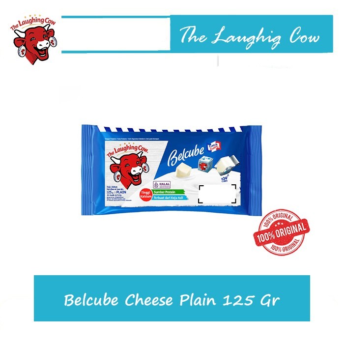 

The Laughing Cow Belcube Keju Cheese Plain Baby 125 Gr / Keju MPASI 24 Cubes