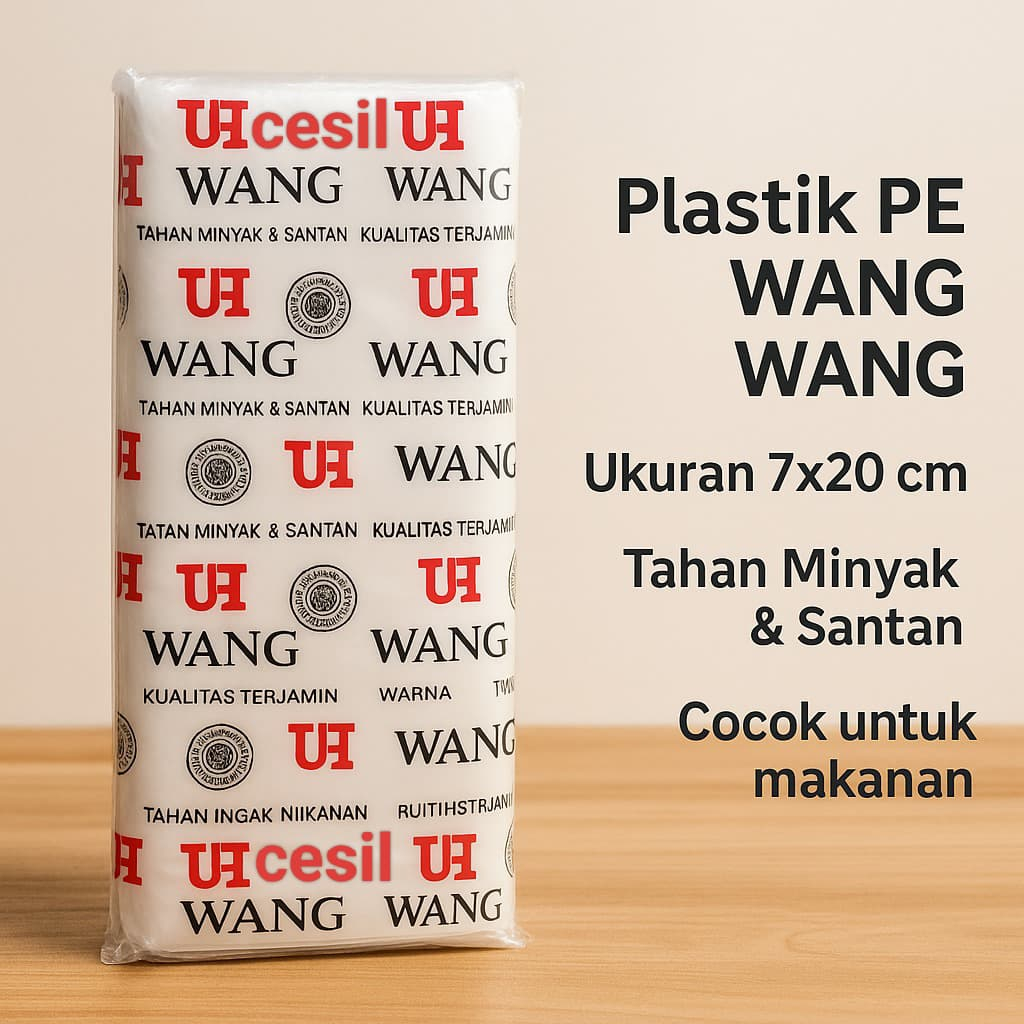 PE 7x20 / PE WANG WANG / WANG WANG 7X20 / PE Sealer / Pe / Plastik Es / Plastik Tebal / Sealer