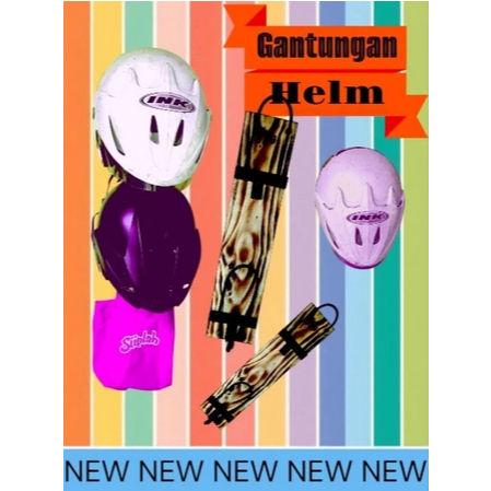 rak helm kayu estentik gantungan helm kayu jati belanda /Rak Helm / Gantungan Helm /Besi