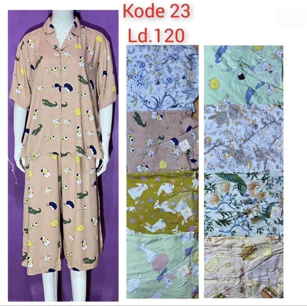 Setelan Celana 7/8 Fashione Wanita