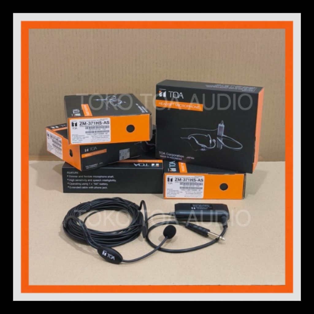 ZM-371HS MIKROFON HEADSET MIC BANDO TOA ZM-371 MIKROFON IMAM ZM 371