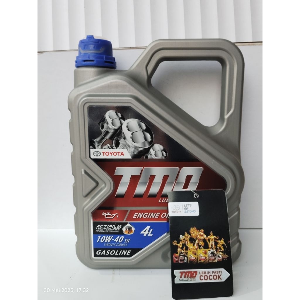 OLI OIL TMO BENSIN (4LITER) SAE 10W-40 PELUMAS OLI MESIN MOBIL BENSIN CAYLA AGYA SIGRA AVANZA XENIA