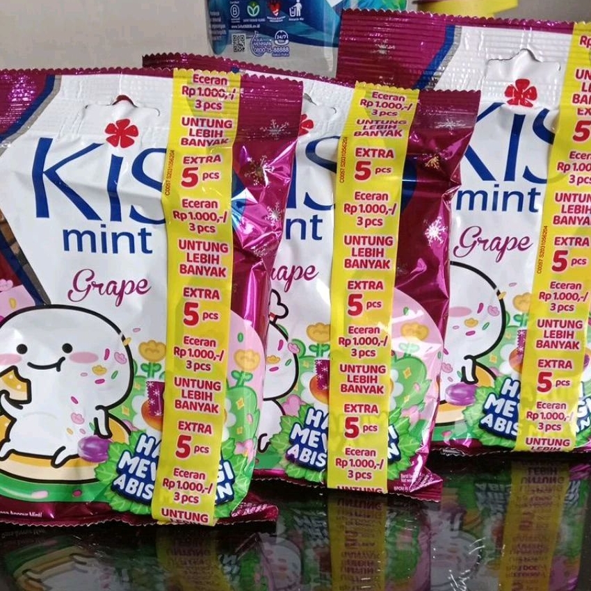 

permen kiss rasa anggur