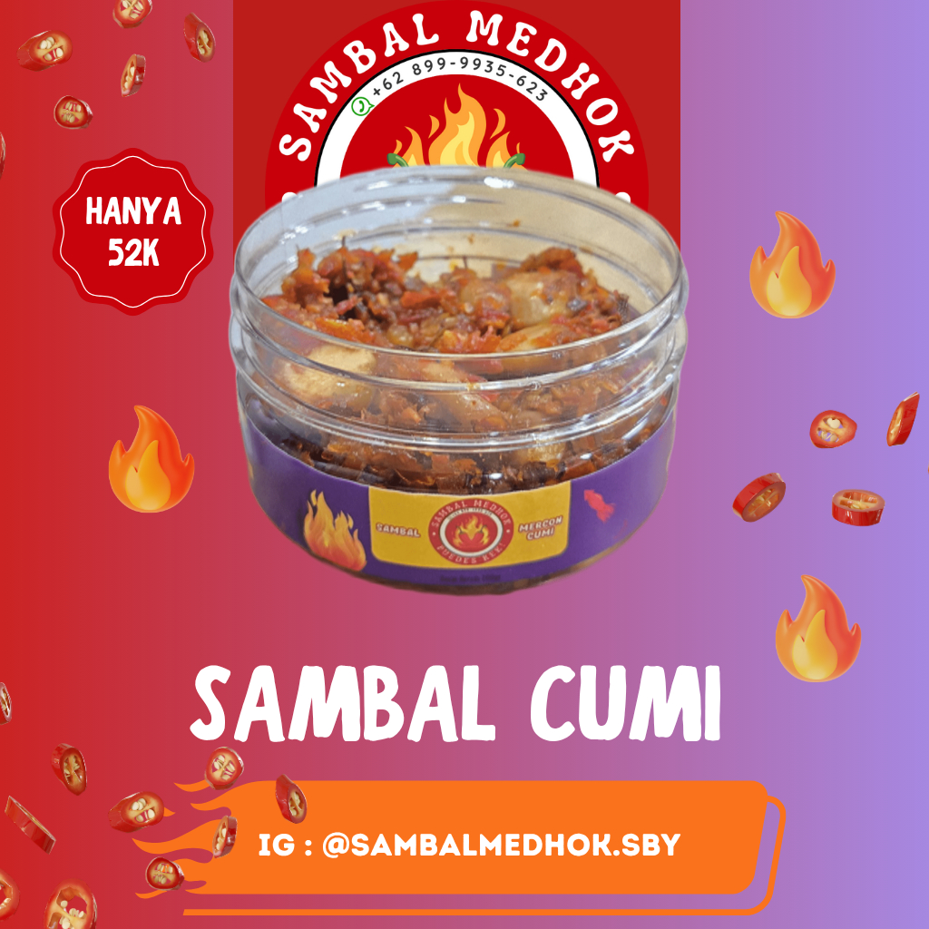 

Sambal Mercon Cumi | SAMBAL MEDHOK ASLI SURABAYA
