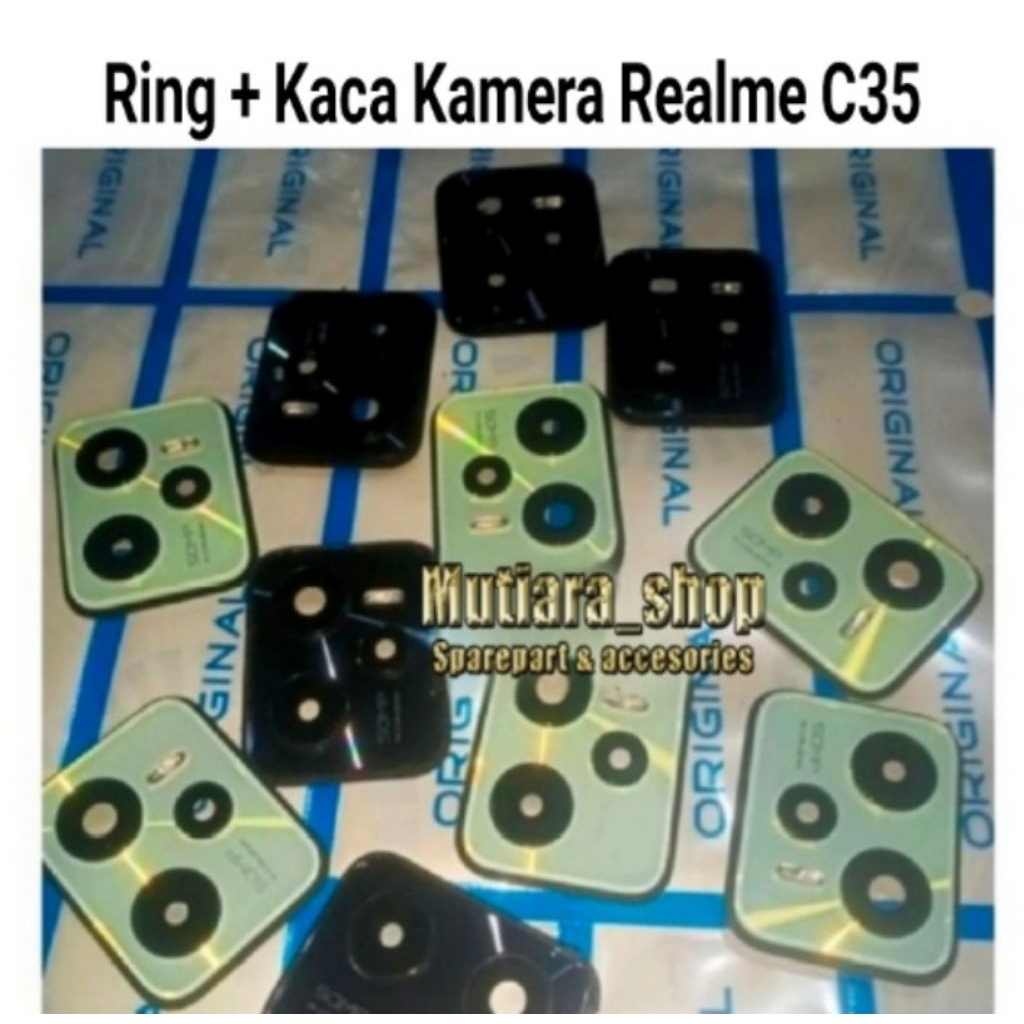Ring + Kaca Kamera Realme C35 | Tutup Lensa Kamera Belakang Realme C35