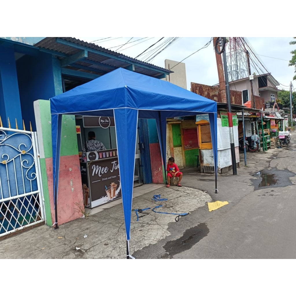 atap tenda cafe 1,5x3 cover terpal atap aja stand jualan