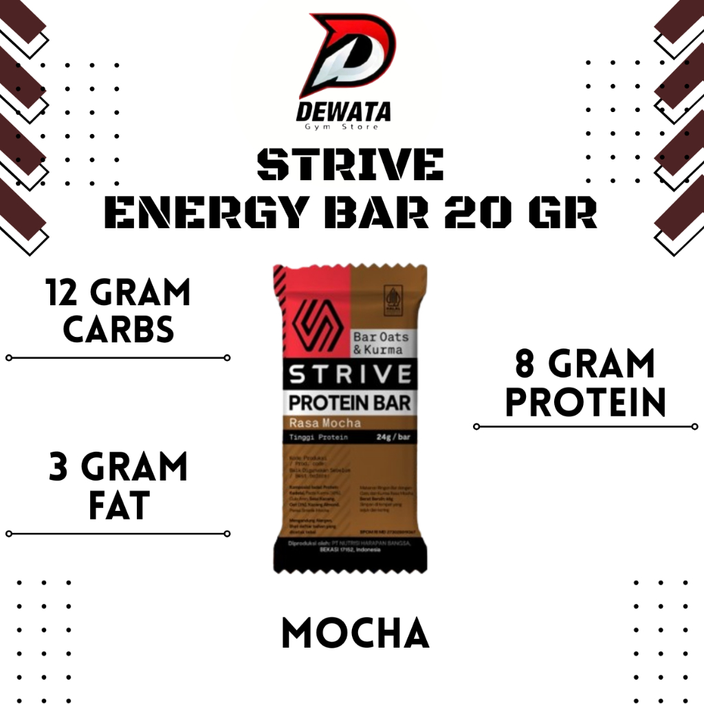 

STRIVE Protein Bar | Recovery Otot - 24g