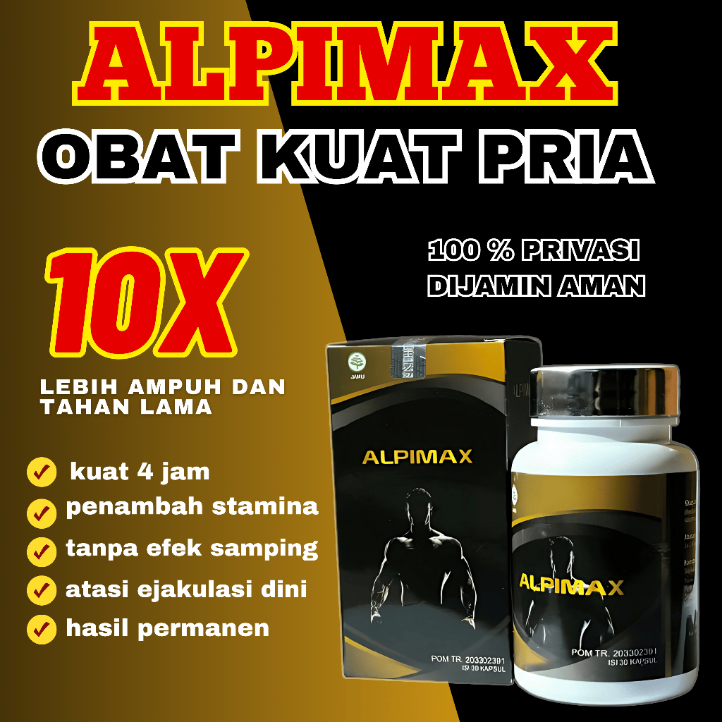 ALPIMAX OBAT KUAT PENAMBAH STAMINA PRIA 100% ORIGINAL SUDAH BPOM