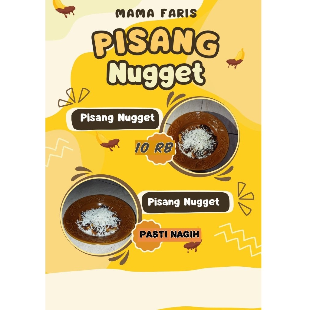 

Pisang nugget coklat keju
