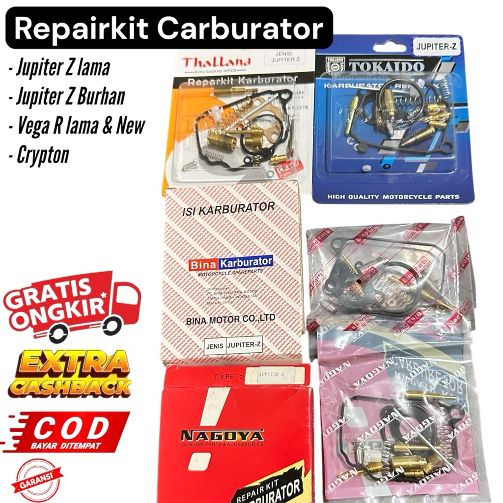 Reparkit Karbu Repair Kit Carburator Yamaha Jupiter Z Burhan Lama Vega R lama New Crypton Nagoya Tha