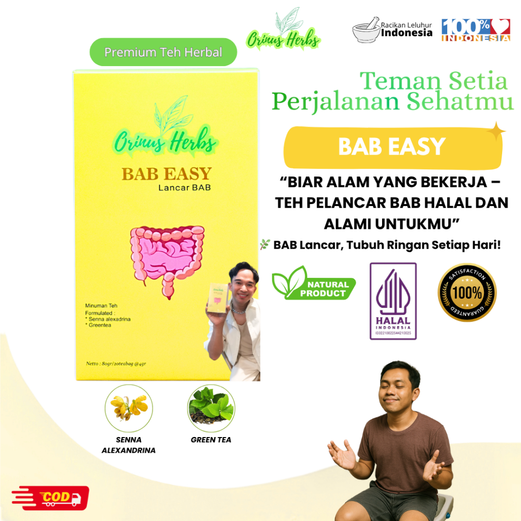 

BAB Easy - Teh Lancar BAB - Pencernaan Sehat