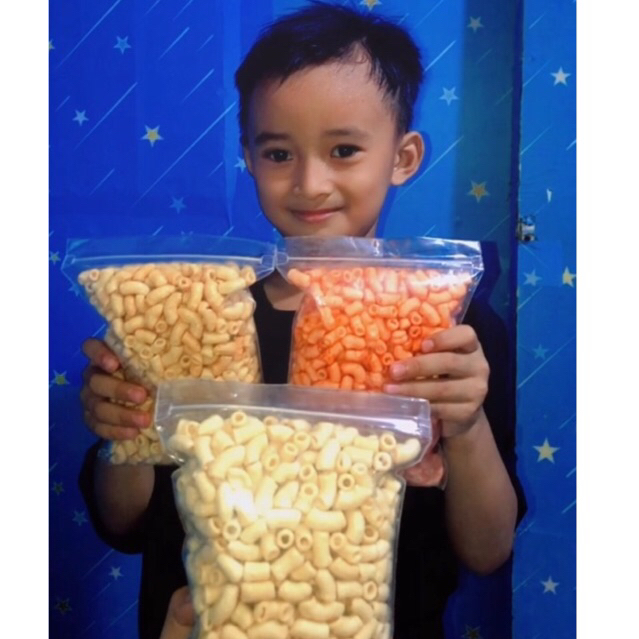 

makaroni mini krupuk makaroni kemasan pouch