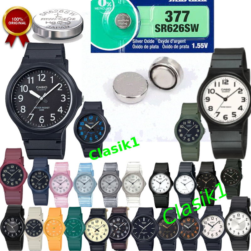 Original 100% Baterai jam tangan Casio MQ-24 (All Series) Dan Casio MW-240 (All Series) Batu Baterai