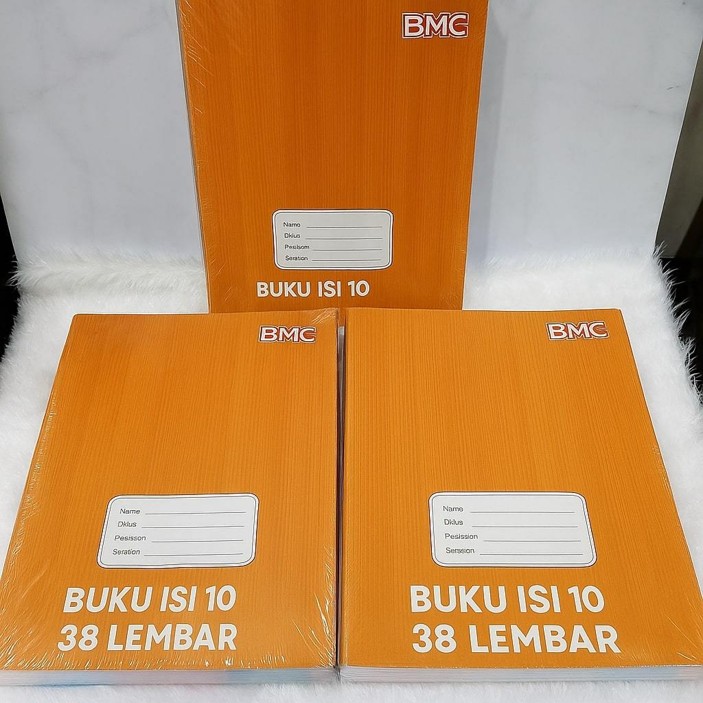 

RB (1Pack ISI 10) BMC ORIGINAL ! Buku Tulis BMC Ukuran Kwarto 38 Lembar