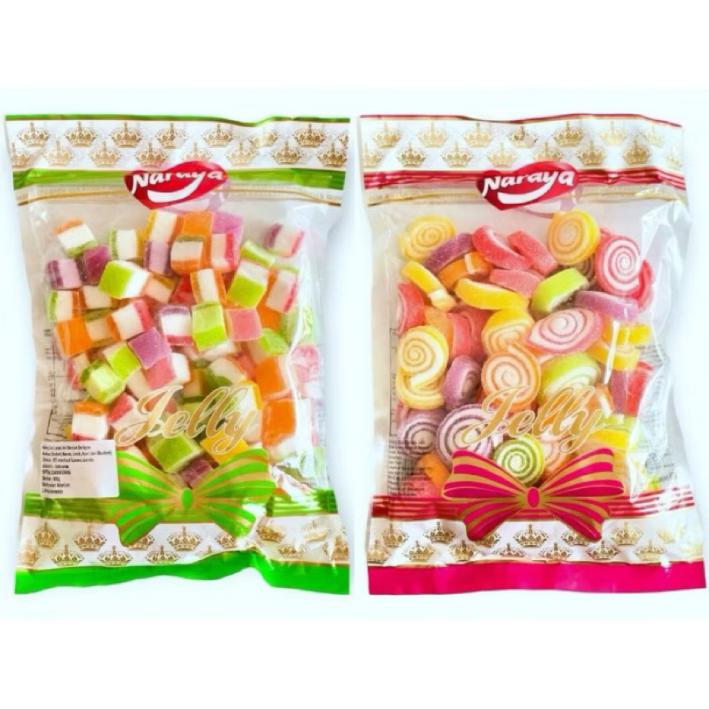 

Permen Jelly Naraya Roll / Segi (Marshmallow Candy) Snack Aneka Rasa HALAL