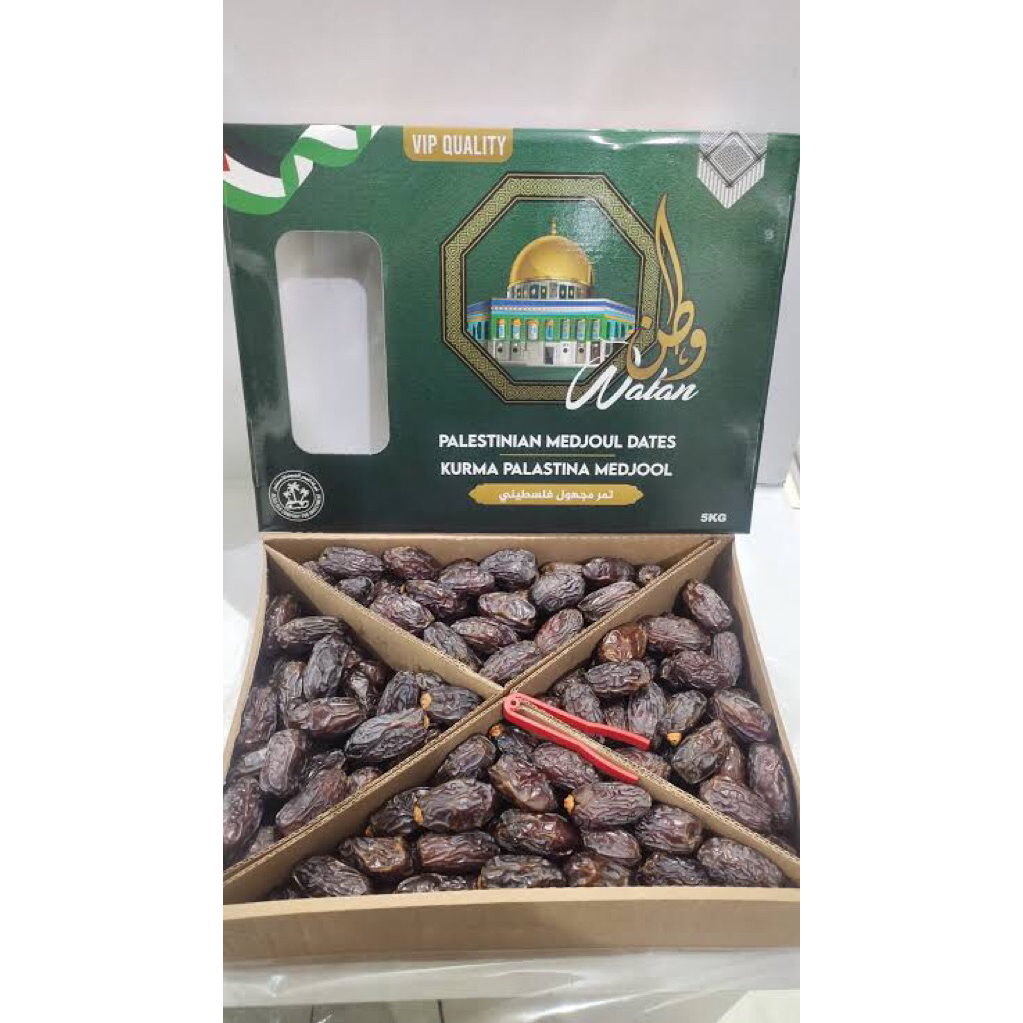 

Kurma Medjool Palestina Watan Jumbo Panen Baru 5kg