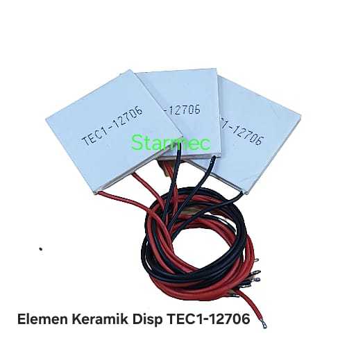 Ay00 TEC1-12706 12V Peltier Pendingin Dispenser / Aquarium / Minuman Kaleng 12V Peltier Elemen