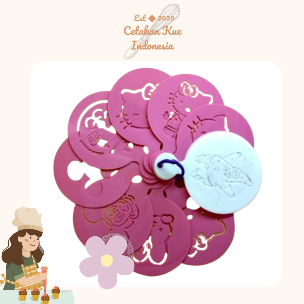 

{CKI} Hiasan Kue / Cake Stencil Disney Set
