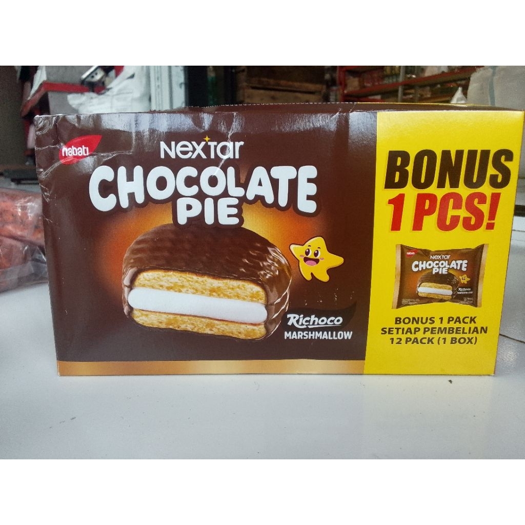 

Chocolate pie isi12+bonus 1pcs.