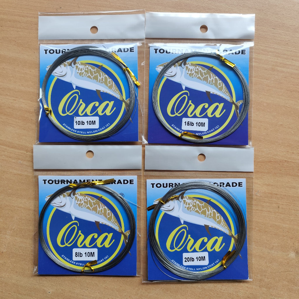 Neklin Kawat Seling Orca 1x7 10M Tahan Karat Tournament Grade Kawat Neklin Niklin Orca