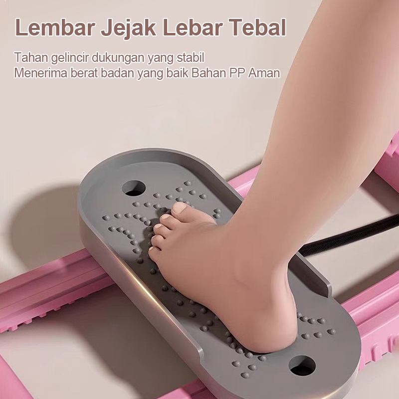 XMVP Dapat Dilipat Mesin Ski Alat Fitnes 2 IN 1 Alat Olahraga Fitness Alat Olahraga Di Rumah Latihan