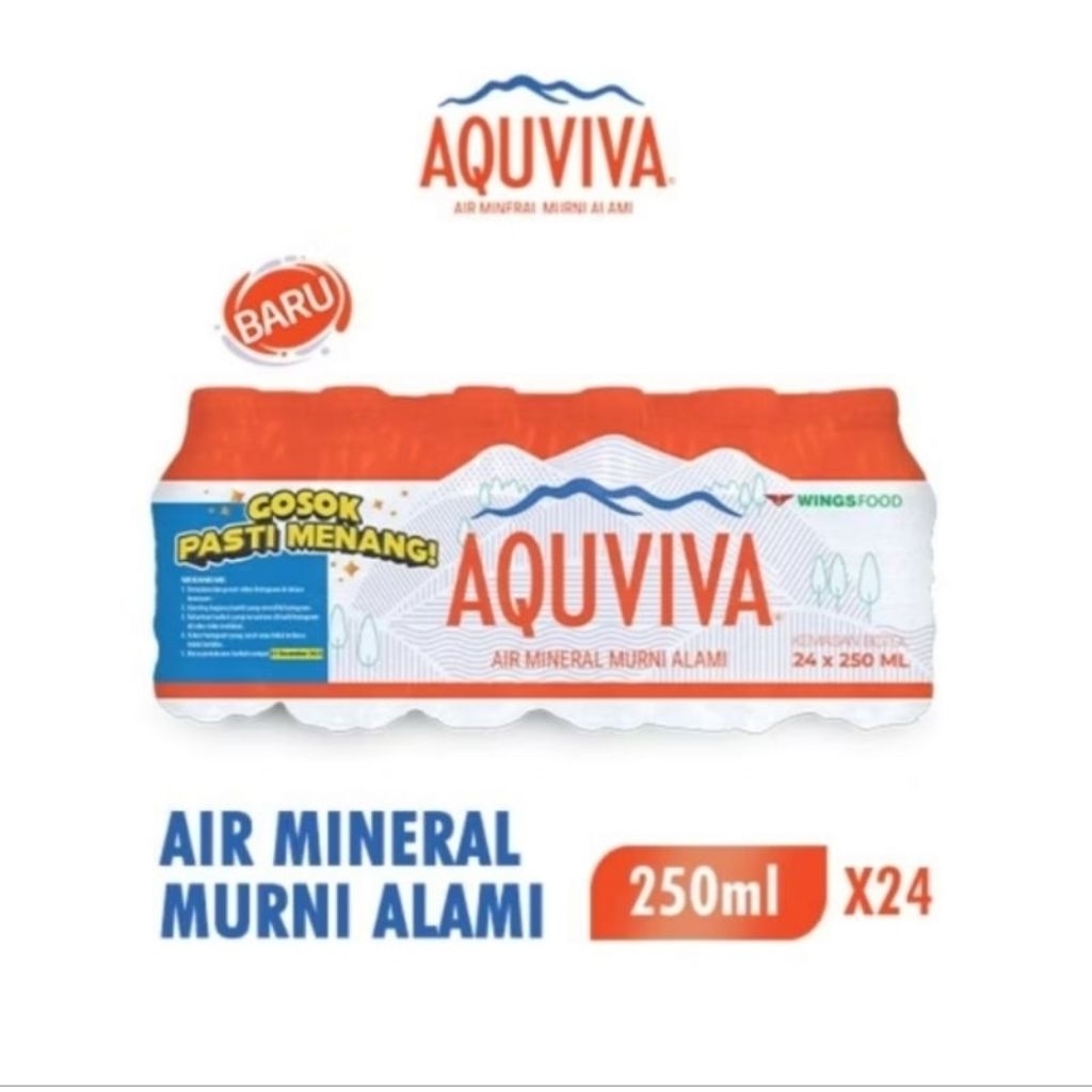 

Air Mineral AQUAVIVA 250 ML (24 PCS)