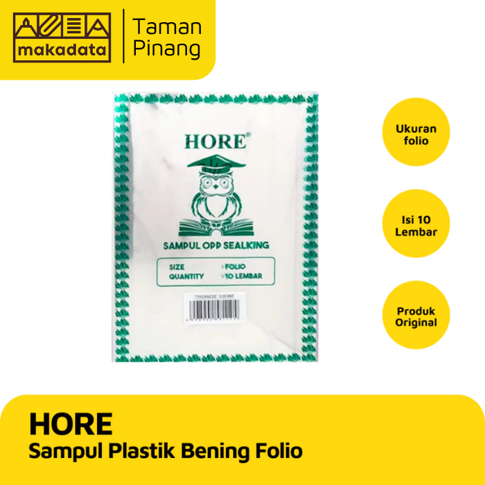 

HORE SAMPUL PLASTIK BENING / SAMPUL PLASTIK BUKU KWARTO FOLIO BOXY LKS (1 PCS)