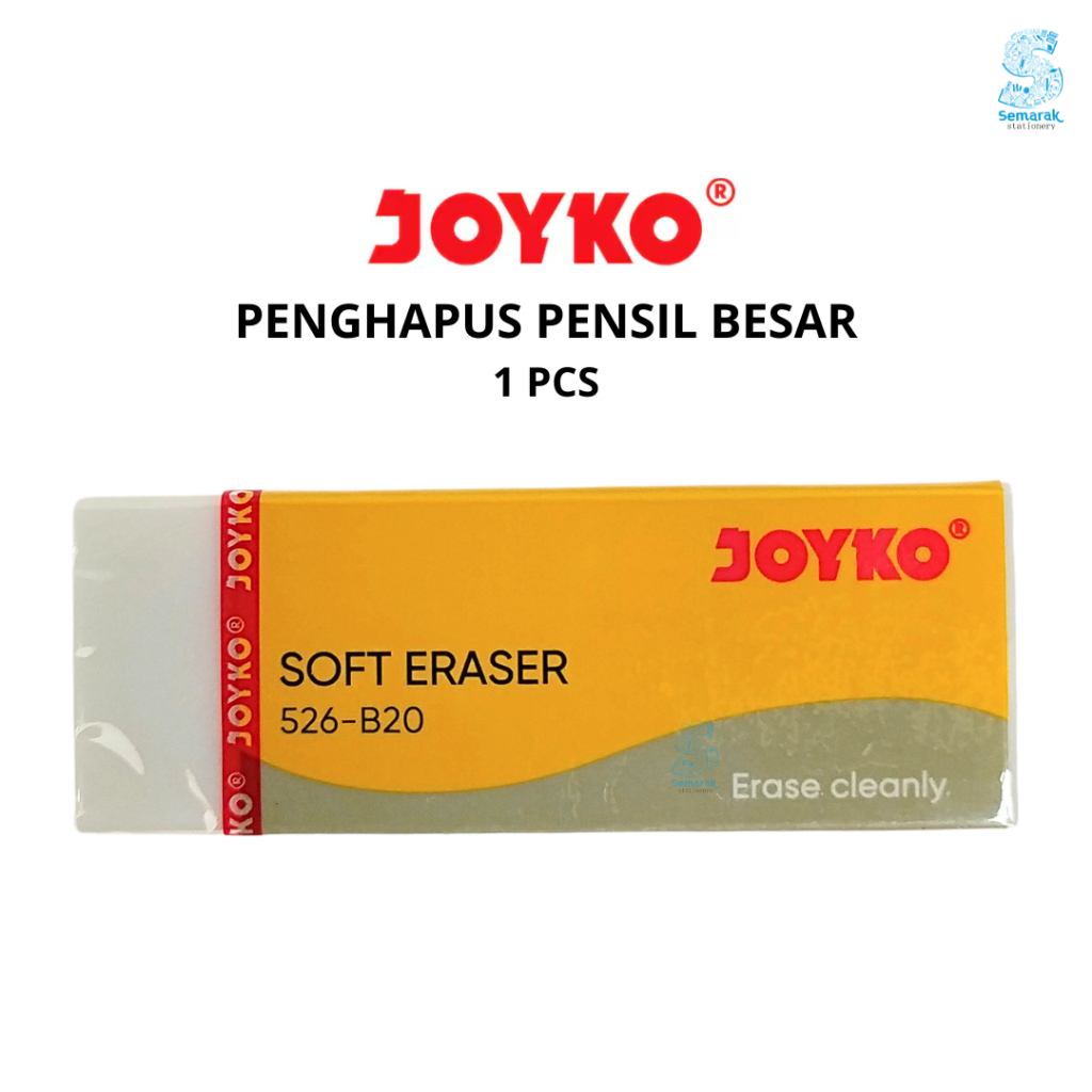 

Joyko 526-B20 Penghapus Pensil Besar - Putih [1 pcs]