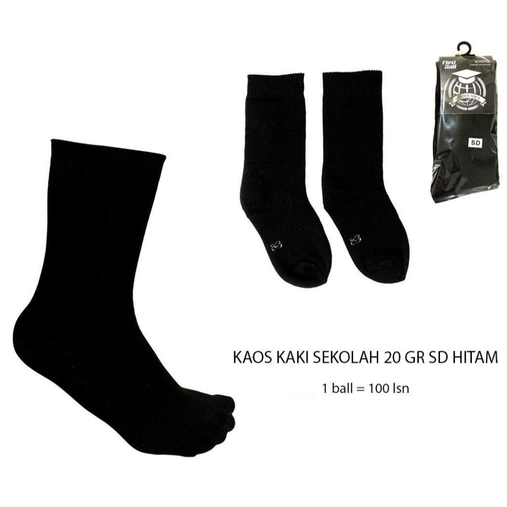Kaos Kaki Anak Sekolah SD poliester 1 Lusin / Kaos Kaki Sekolah Panjang 12 Pasang / Kaos Kaki Sekola