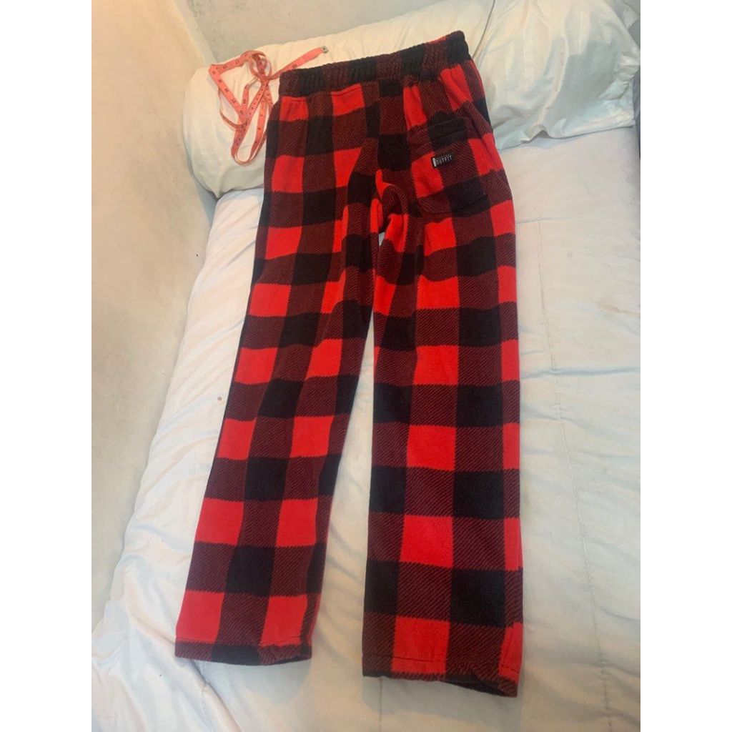 PRELOVED Celana Tartan Pants Checkered Red Black