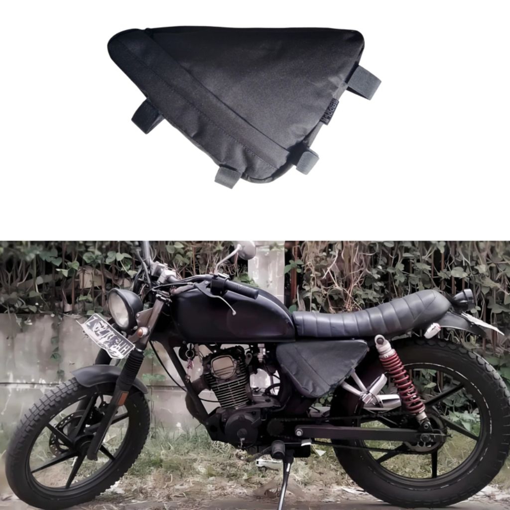 TREES V1 - Side bag tas motor custom | Tas motor tutup aki | Side bag dop aki cafe racer japatyle