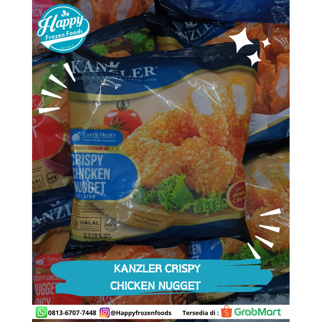 

KANZLER CHICKEN NUGGET CRISPY BUBBLE 450gr | HAPPY FROZEN FOODS PALEMBANG