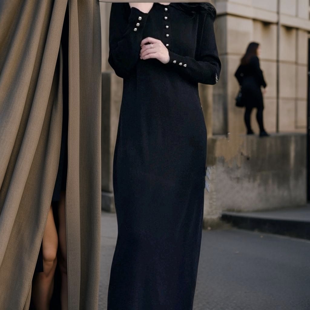 LONGDRESS KACING RAJUT/LONGDRESS BODYCON