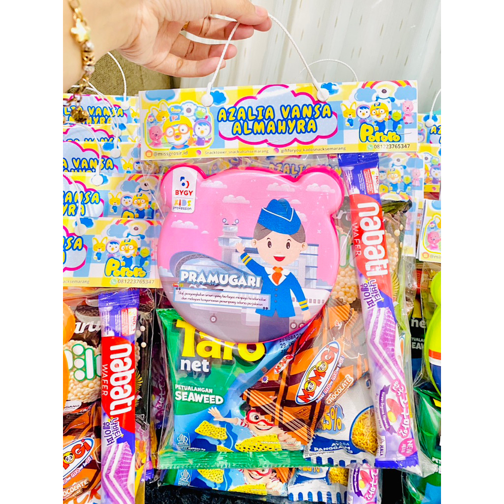 

Ready Goodiebag Snack Tenteng + Lunch Box tepak makan anak ulang tahun snack ultah sovenir
