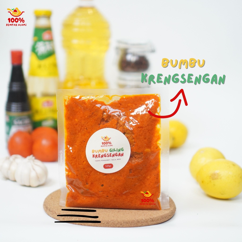 

100persen Bumbu Giling Krengsengan Masak Instan 125gr