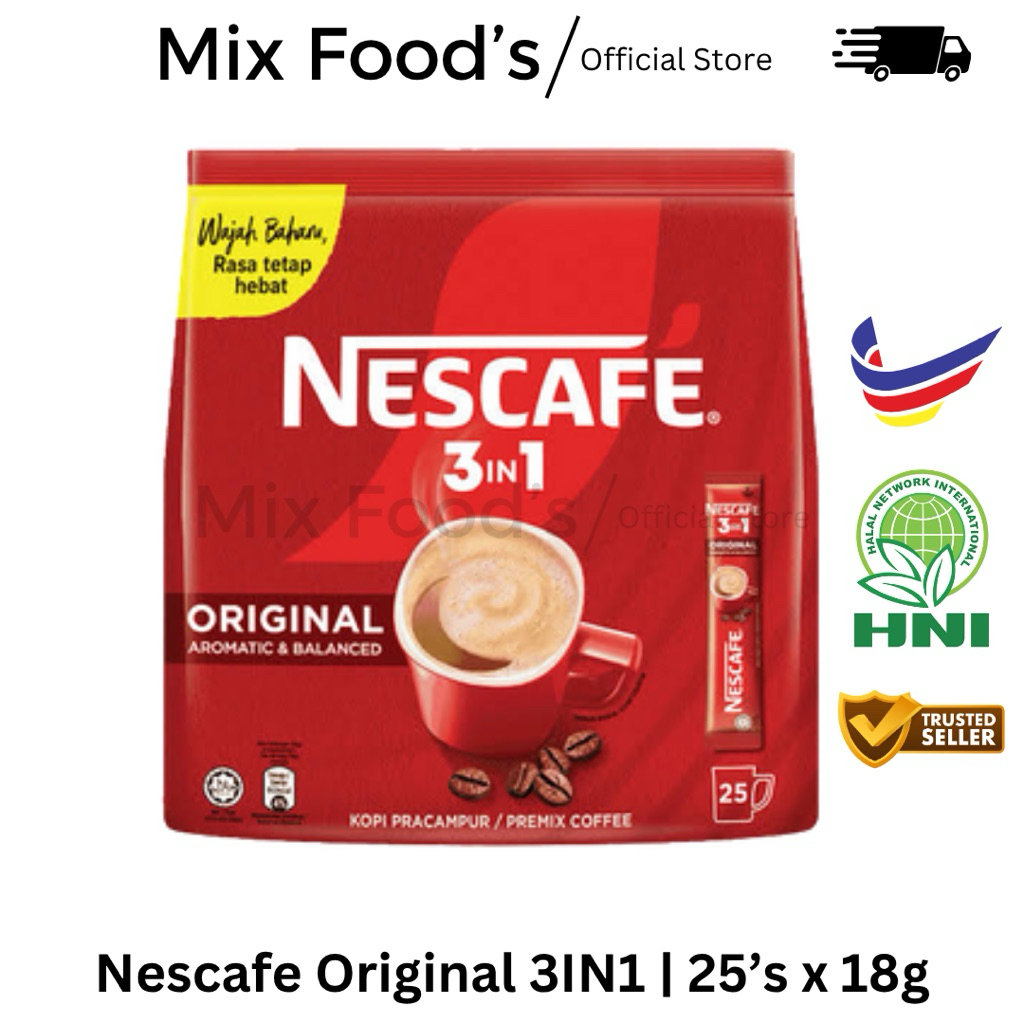 

Nescafe 3in1 Rich / Original / Mild 25’S