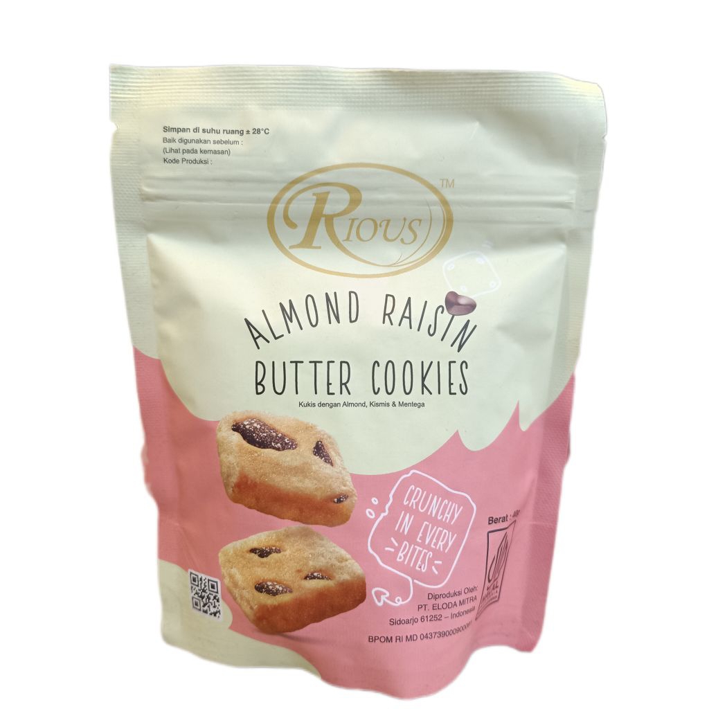 

Rio Almond Raisin Butter Cookies 40g