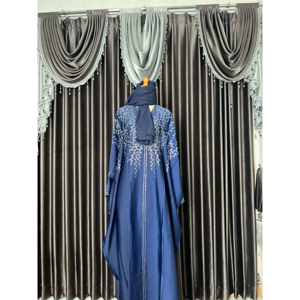 Abaya kaftan dubai import original swaroski