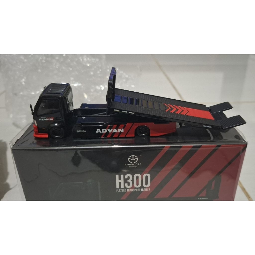 Time Micro Hino H300 Flatbed Transport Trailer