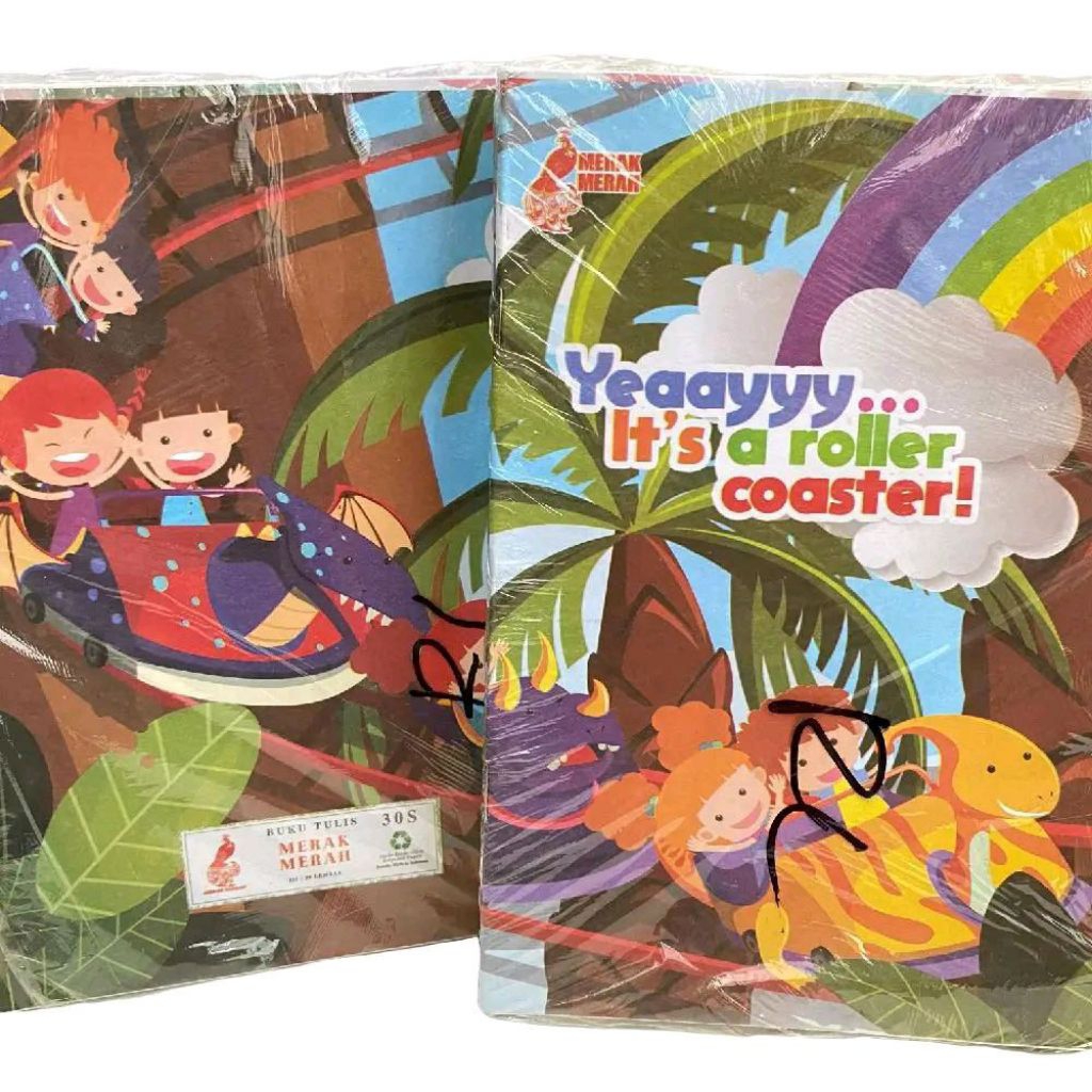 

Merah Merak Buku Tulis 30 Lembar Isi 10 Buku Motif Roller Coaster Cod Ready
